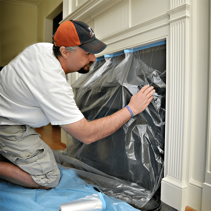 Trimaco's Premium Easy Mask Tape and Drape with PerfectEdge for Painting - 2 Feet by 72 Feet