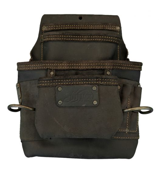 Professional OX Pro 4 Pocket Tool Pouch with Dual Hammer Holders for Contractors