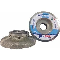 Oma F Ogee Router Bit Set with 2 cm and 3 cm Diameters for Stone Processing
