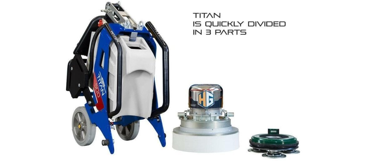 Titan 500 High - Performance Single - Phase Grinding and Polishing Machine for Large Surfaces