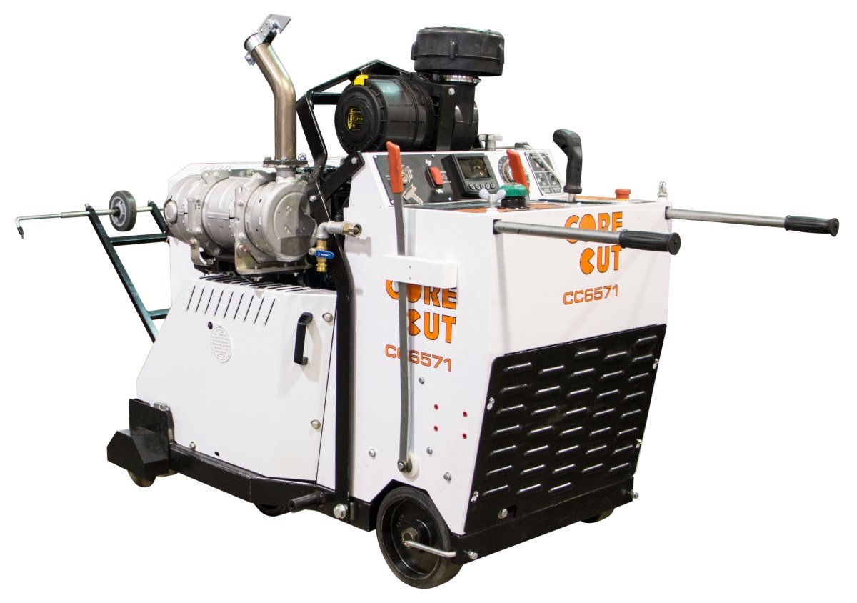 CC6571D Diesel-Powered Liquid Cooled Walk-Behind Concrete Saw with 71 HP Kubota® Diesel Engine