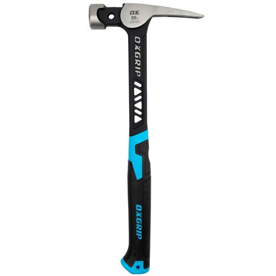 Professional OX Pro Ultrastrike Milled Face Framing Hammer - 25 - Ounce (Approximately 710 - Grams) for Heavy - Duty Construction