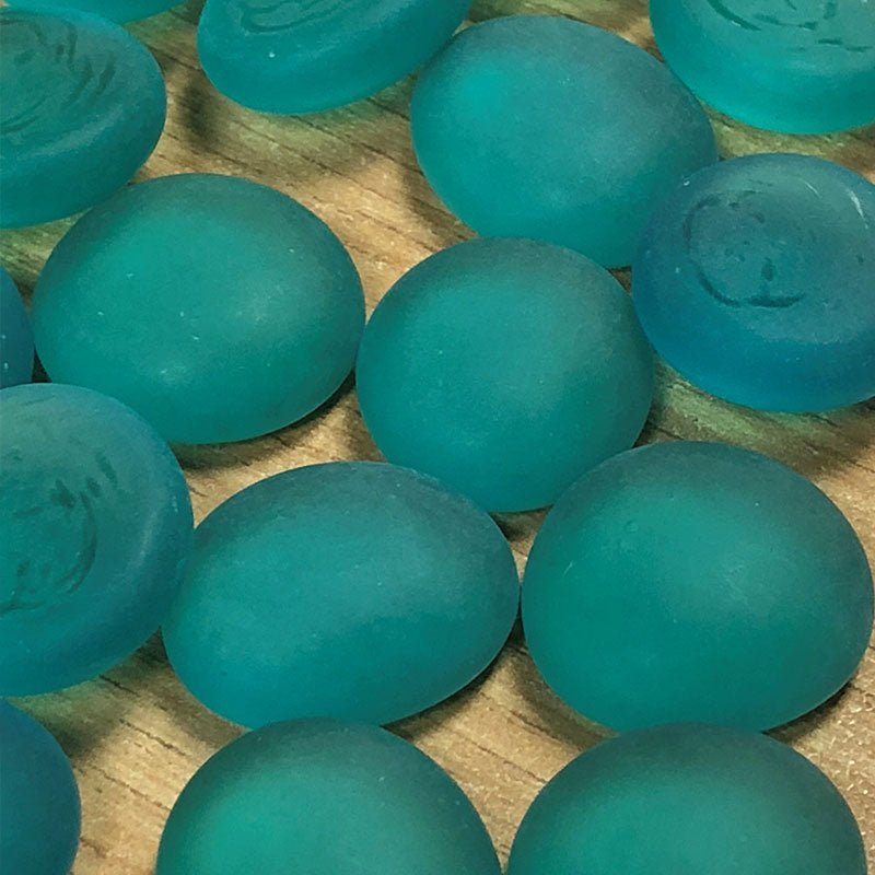 Teal Tinted Frosted Decorative Glass for Landscape and Decor Projects