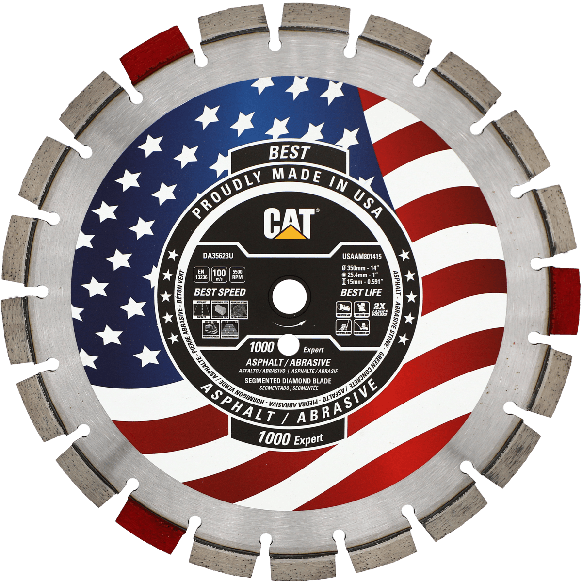 Cat 1000 Diamond Blade for Abrasive Materials with Free Shipping