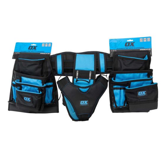 Professional OX Pro Dynamic Nylon Framer's Rig Set with Comfortable Suspenders