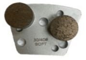 Double - Button Trapezoid Quick - Change Concrete Grinding Segments