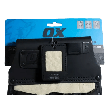 OX Ultimate Kevlar-Reinforced 10-Pocket Leather & Nylon Drywaller's Tool Pouch