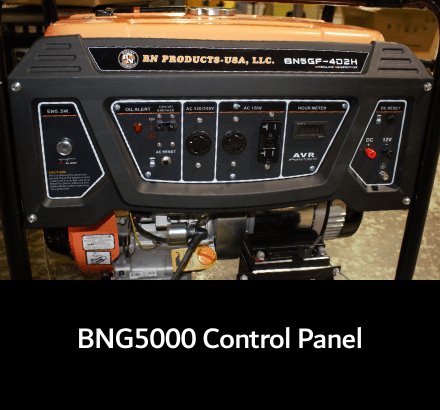 BNG5000 High - Performance 5500W Max Gas Generator with Mobility Features