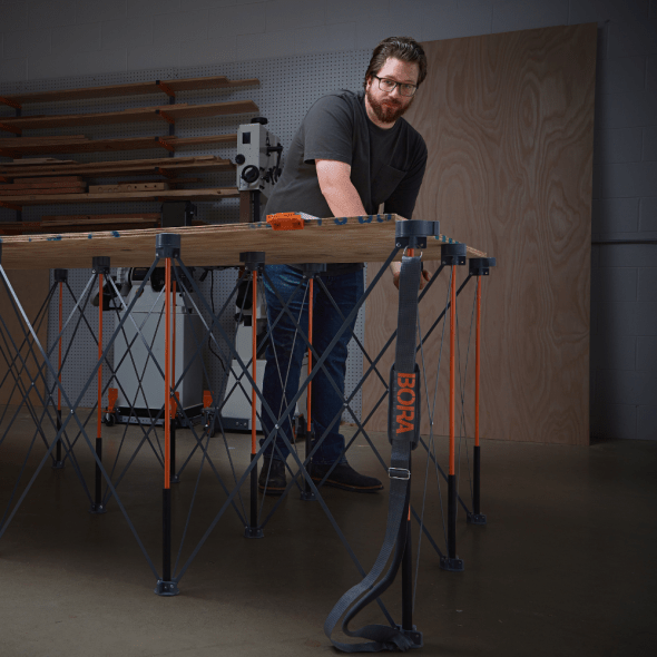 Extra-Tall BORA Centipede Work Support Unit with 4ft x 8ft Size and 36 - inch Working Height