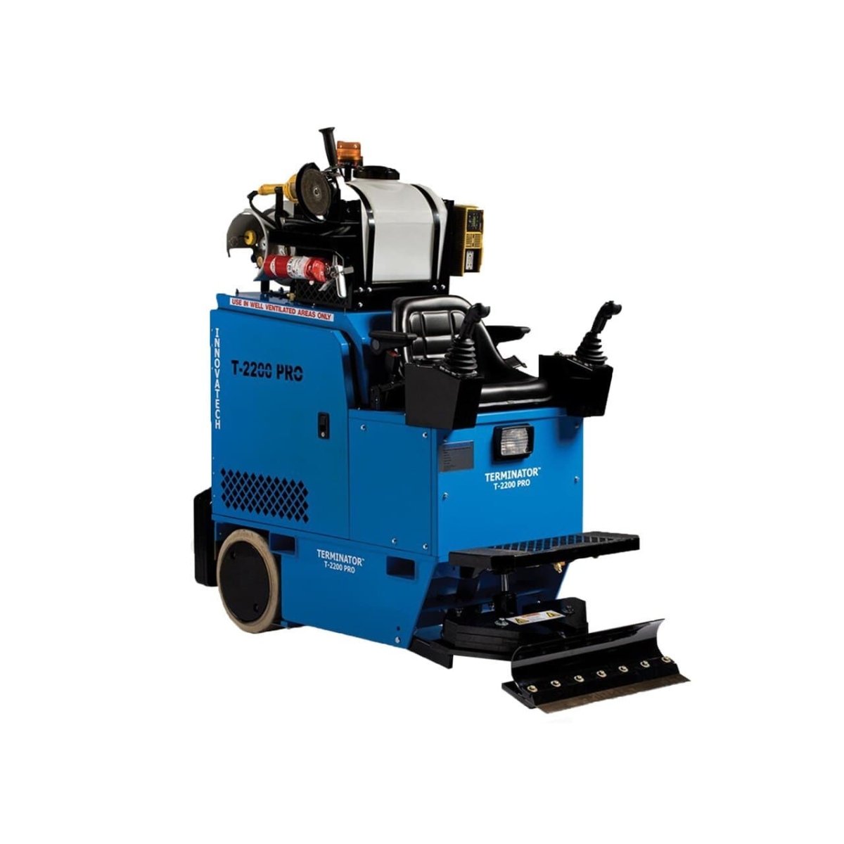 Powerful Terminator T2200 Pro Propane-Powered Riding Floor Scraper Machine for Efficient Floor Removal