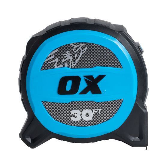 OX Pro 30-Foot Tough Blade Magnetic Tape Measure with Dual Hook and 1 1/4-Inch Wide Blade