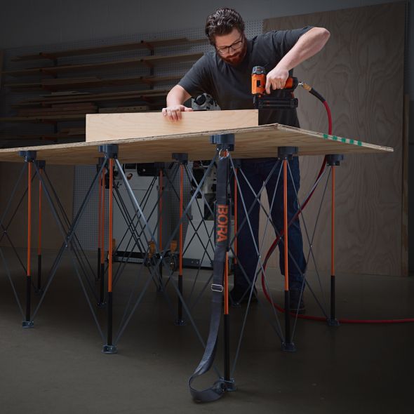 Extra Tall Centipede Portable Work Support Unit with 4ft x 6ft Dimensions and 36 - inch Working Height