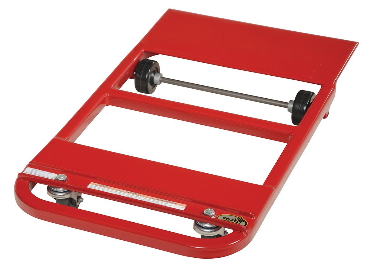 Heavy-Duty Lever Action Vinyl-Covered Nose Plate Dollies for Easy Moving
