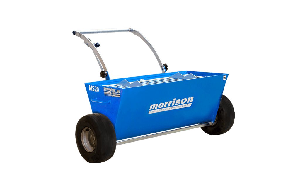 Manual Pull - Along MS 20 Dry Shake Material Spreader for Construction Applications