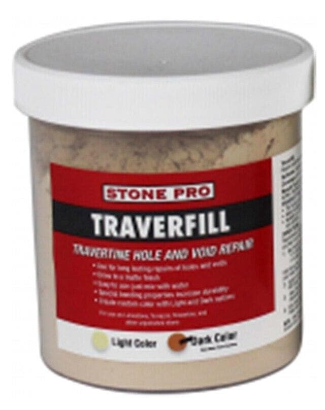Stone Pro Traverfill: High - quality Travertine Hole Filler in Light or Dark