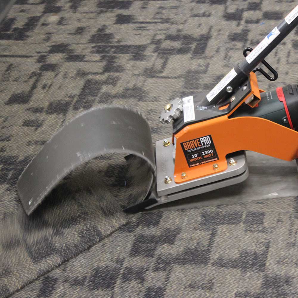 Brave Electric Floor Stripping Machine with a Maximum Width of 10 Inches