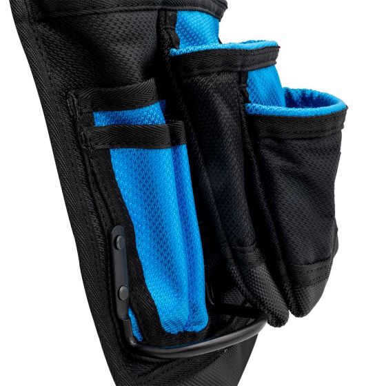 Professional OX Pro Dynamic Nylon Multi - Purpose 10 - Pocket Tool Pouch with Dual Hammer Holders