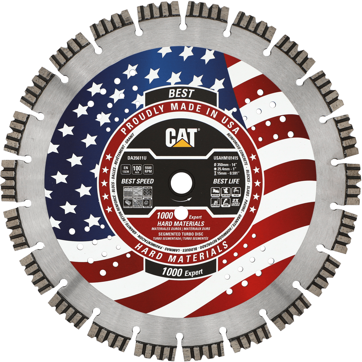 Cat® 1000 Expert Diamond Blade for Hard Materials - Free Shipping