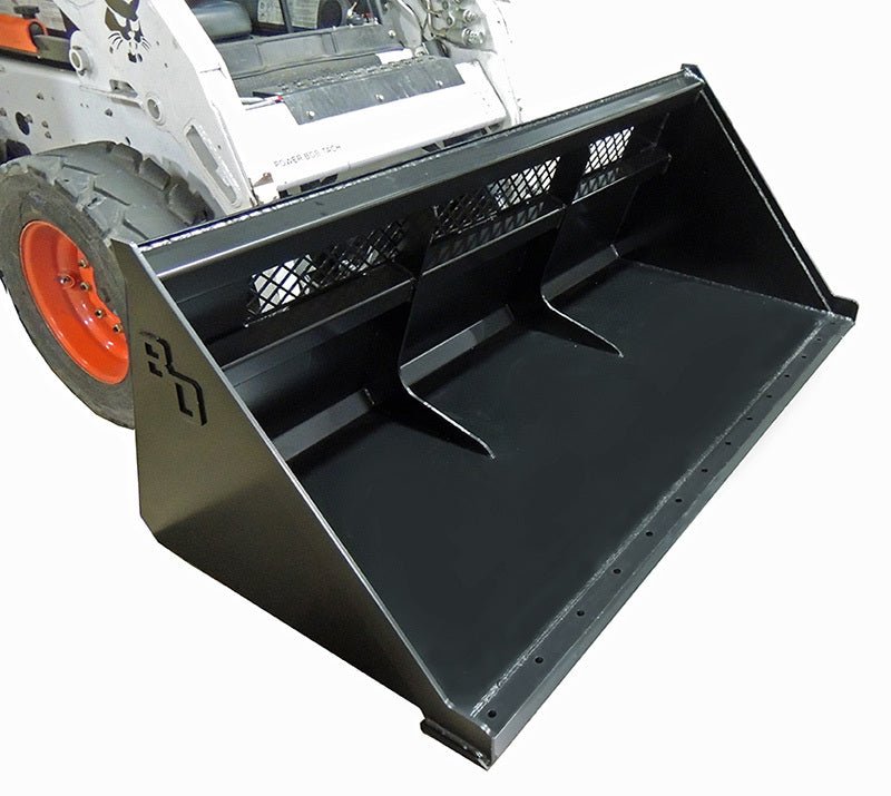 Blue Diamond High Back Snow and Mulch Bucket - Ideal for Snow and Wood Shavings Handling
