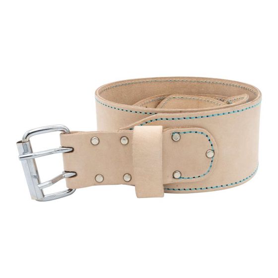 Large-Sized 35 to 46 OX Professional 3-Inch White Leather Work Tool Belt