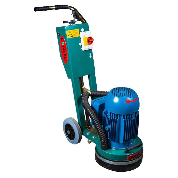 5HP 230V Single-Phase Omega 11.5-Inch Single Head Concrete Floor Grinder