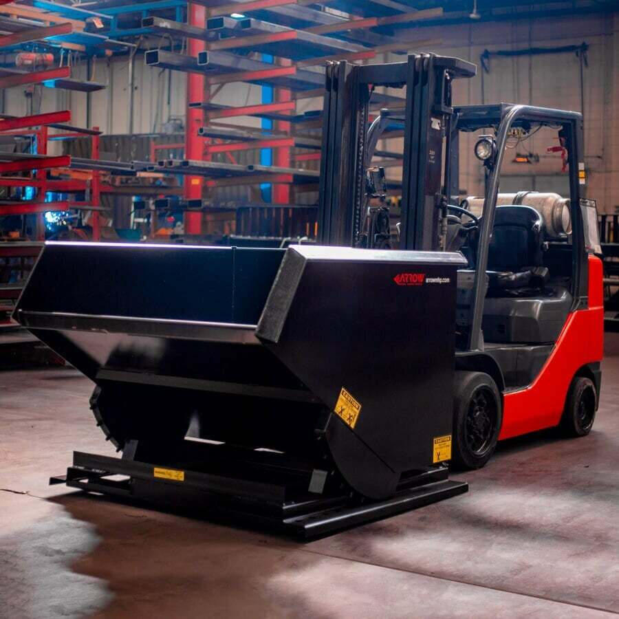 Heavy - Duty Multi - Use Construction Arrow Trash Hoppers