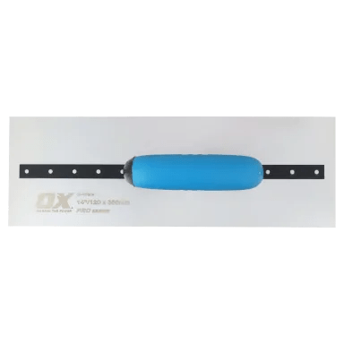 Ox Pro High - Quality Stainless Steel Square Finish Trowel with Ox Grip
