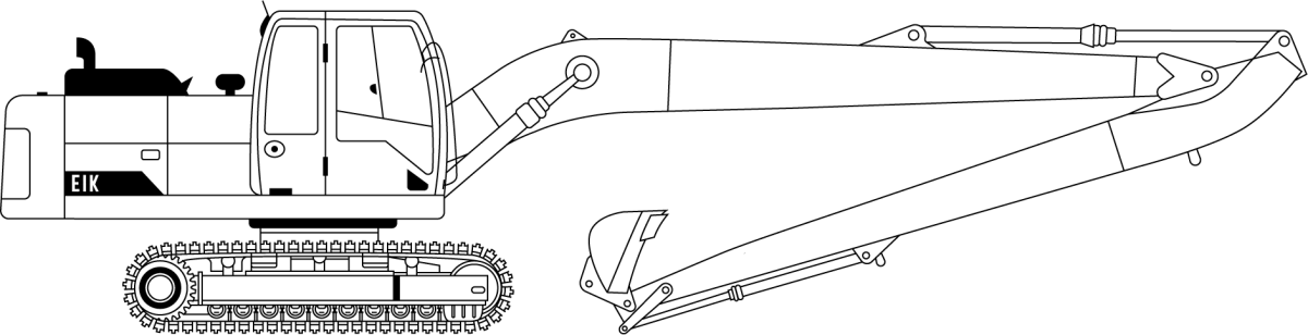 Heavy - Duty 11 - 14 Tons CAT312E with 40 - FT Reach