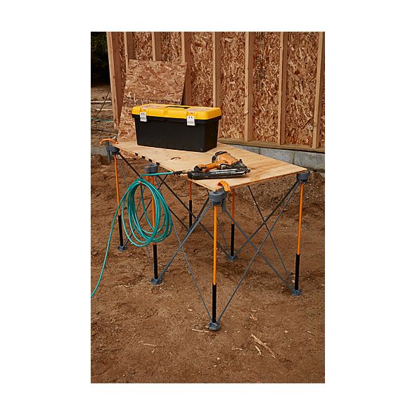 BORA Centipede® CK6S Work Stand - 2-Foot by 4-Foot by 30-Inch Unit with Four X-Cups, Two Quick Clamps and a Carry Case