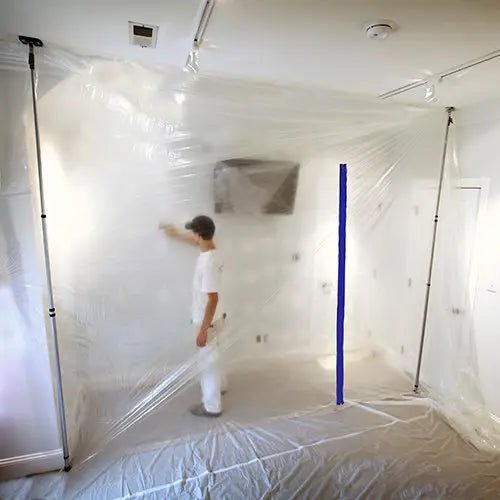 Trimaco E-Z Up® Dust Containment Sheeting Pole - 12 Feet, Pack of 4 with 2 Pieces Each for Construction Dust Barrier