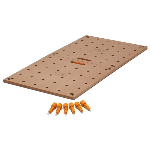 BORA Centipede Pair Table Top with 20mm Evenly - Spaced Dog Holes