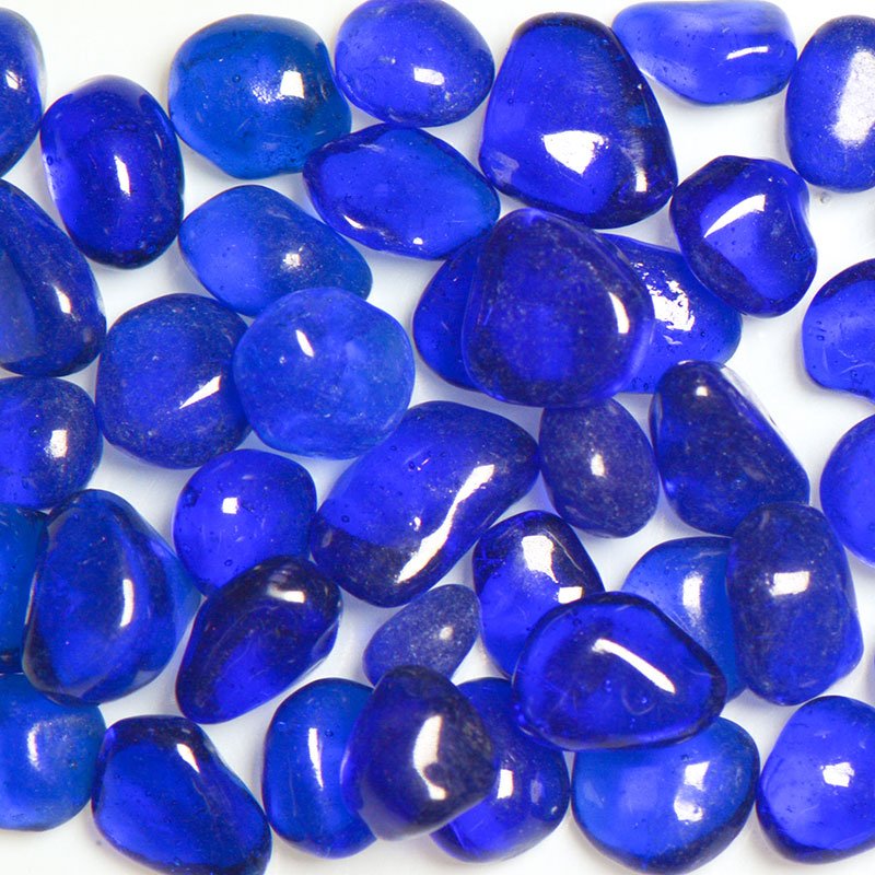 Blueberry-flavored Jelly Bean Style Decorative Glass for Multiple Uses