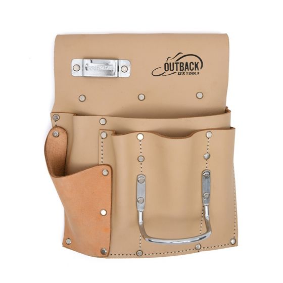 OX Trade Series Suede Leather 6 - Pocket Durable Drywall Tool Pouch