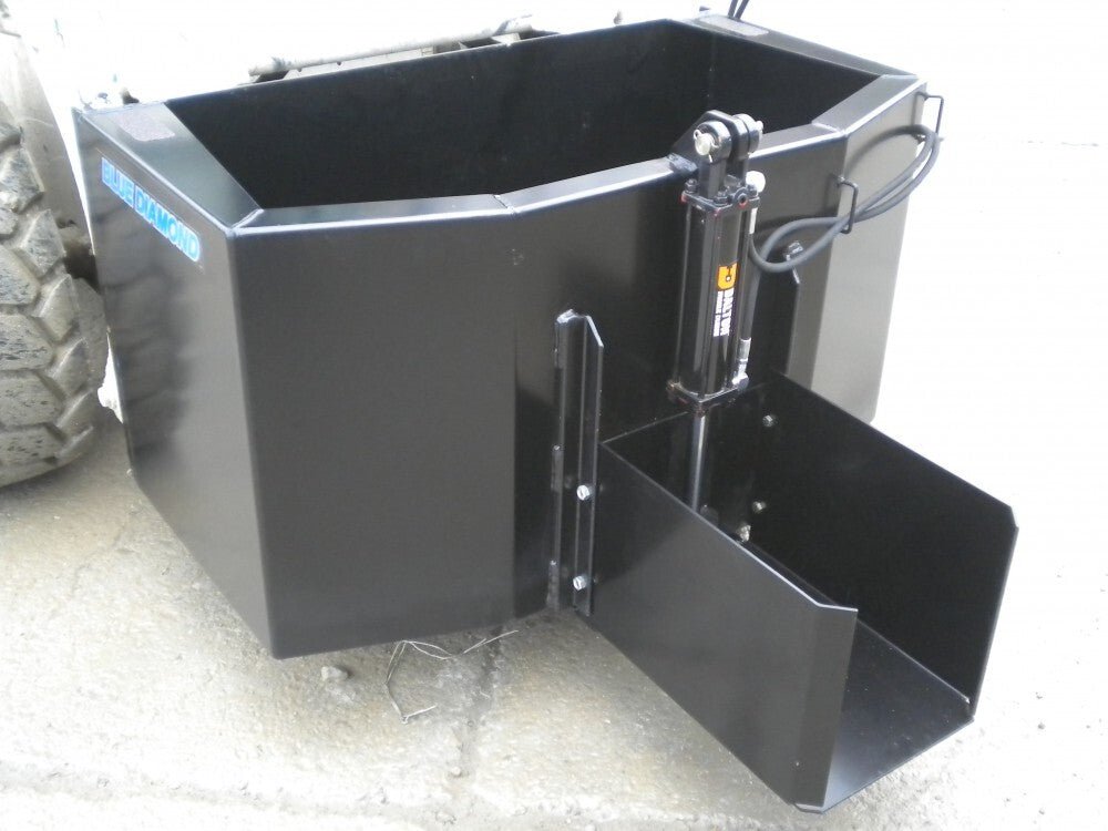 Skid Steer Dispensing Bucket - Blue Diamond® Brand for Various Flowable Materials