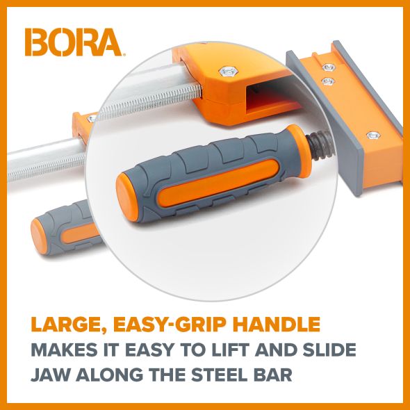 BORA High - Quality 8 - Piece Set of Parallel Clamps for Cabinetry Work