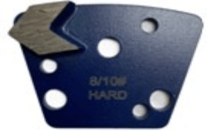 Single Trapezoid Quick - Replaceable Arrow - shaped Grinding Segments for Concrete