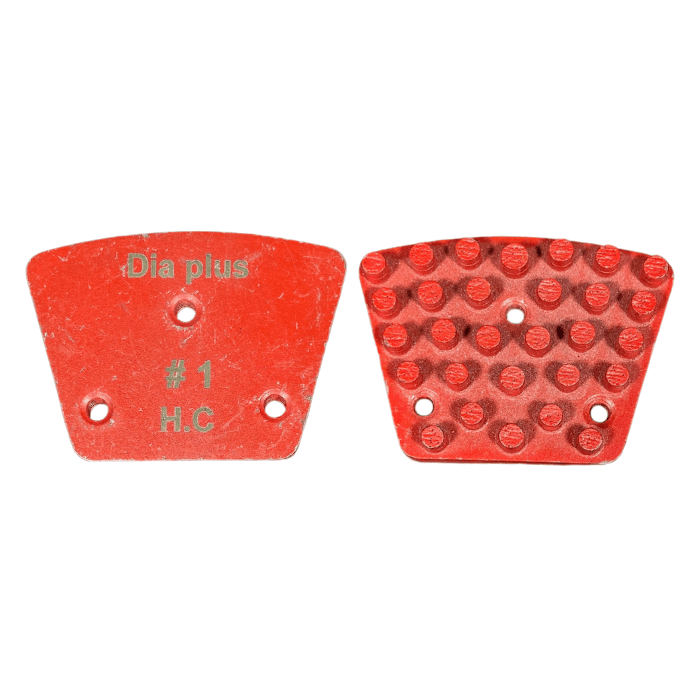 Dia Plus Multi - Layered Vacuum - Brazed Trapezoid Grinding Segments for Concrete