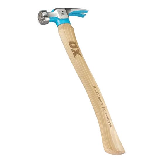 18oz Ox Pro California Framing Hammer with Premium Hickory Handle