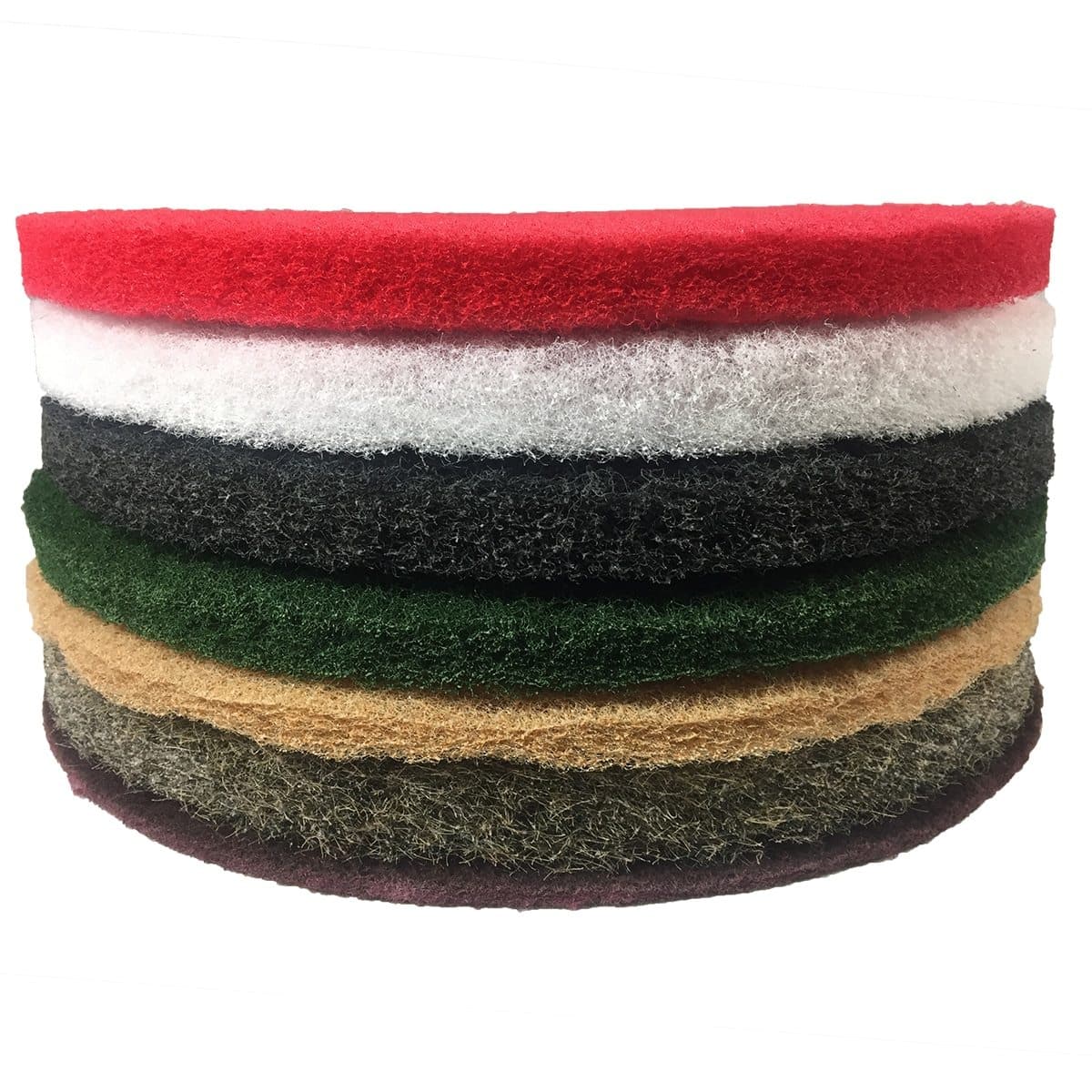 Box of 10 Maroon Nylon Thin Line Floor Conditioning Pads
