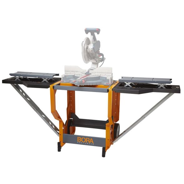 BORA Portable Portacube STR Miter Saw Workstation for Enhanced Workshop Efficiency