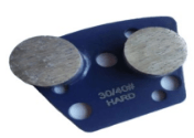 Double - Button Trapezoid Quick - Change Concrete Grinding Segments