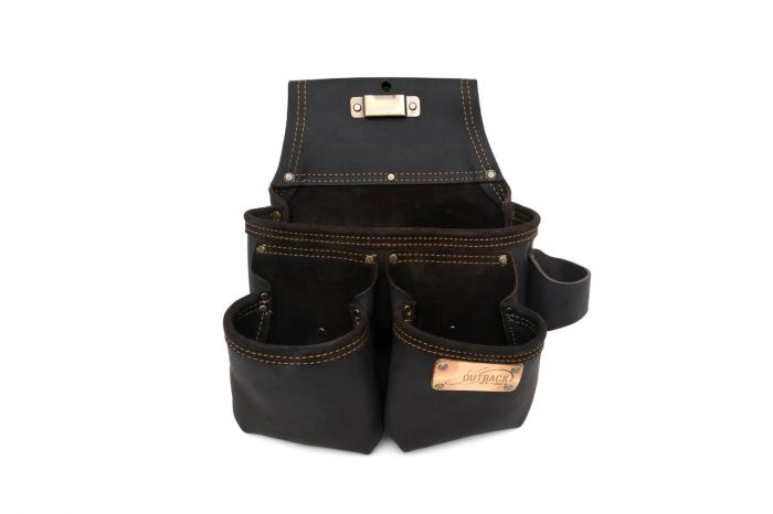 Professional OX Pro Oil-Tanned Leather Framer's Tool Bag with Three Pouches