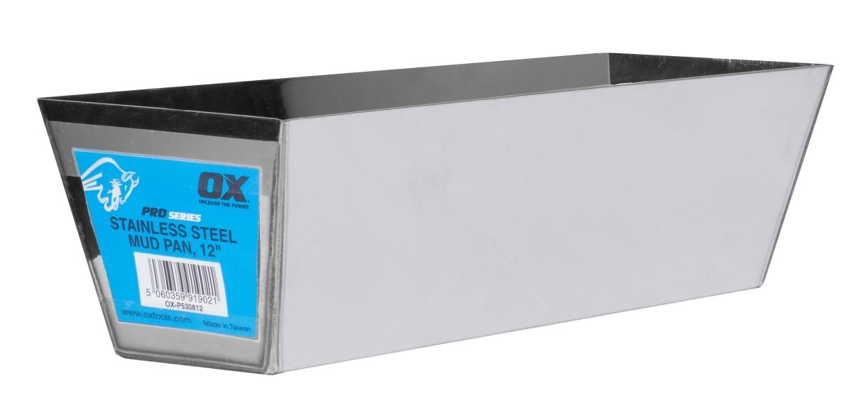 Professional Ox Brand Stainless Steel Construction Mud Pan