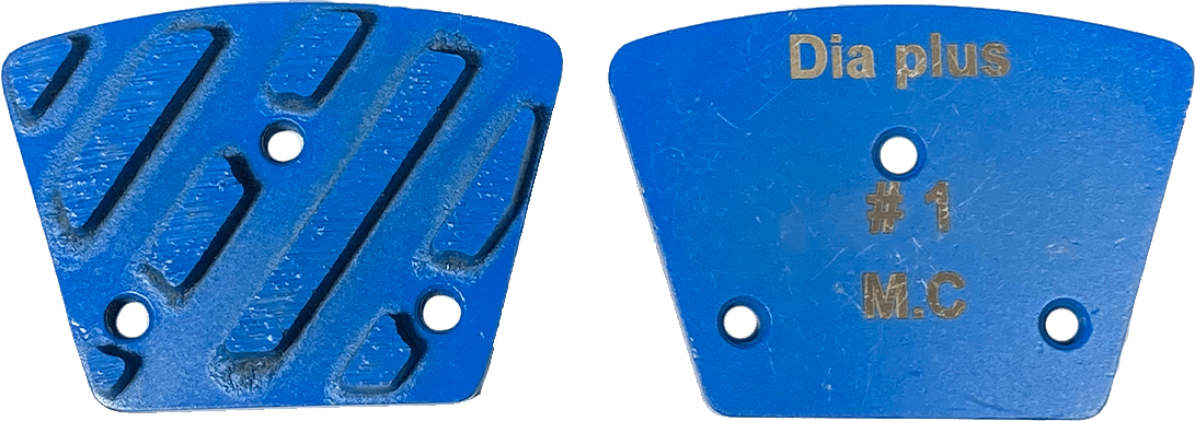 Dia Plus Multi - Layered Vacuum - Brazed Trapezoid Grinding Segments for Concrete