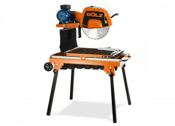 Powerful GÖLZ BS400 Electric or Gasoline-Powered Masonry Table Saw