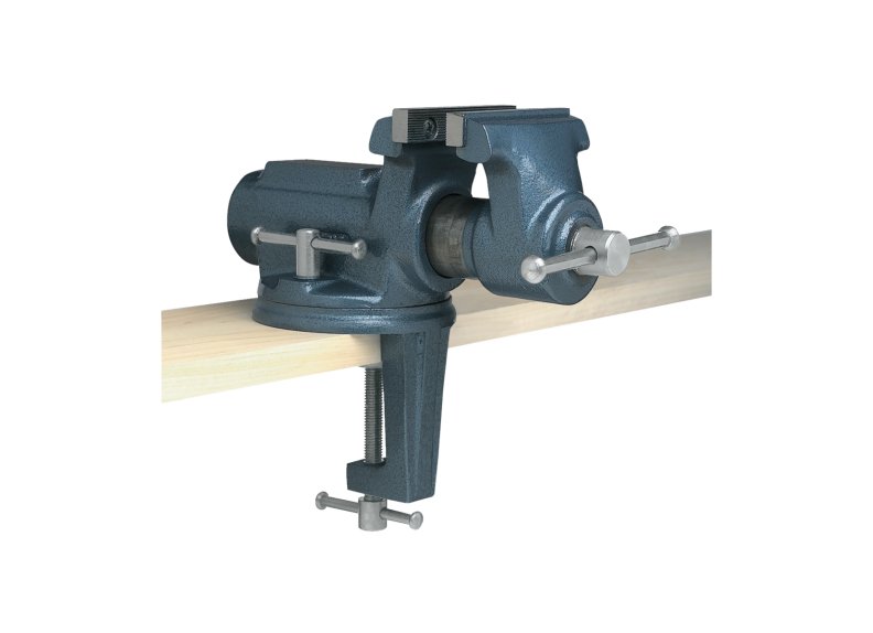 CBV-65, 4-Inch Super-Junior® Vise with Clamp-On and Swivel Base