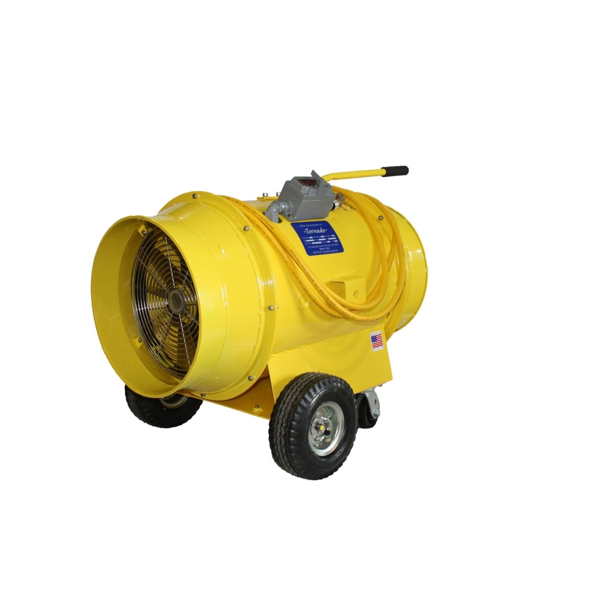 16-Foot Tornado Blower with Explosion-Proof 2 HP, 230 Volt, 50/60 Hz, 3-Phase Electric Motor (TB-16-EXP-220-3)