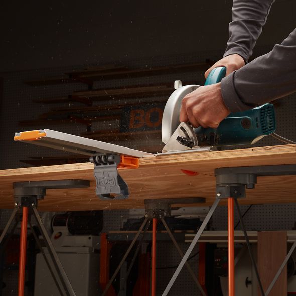 BORA® NGX 96-inch Quick Connect Clamp Edge Guide for Precise and Efficient Sheet Goods Cutting