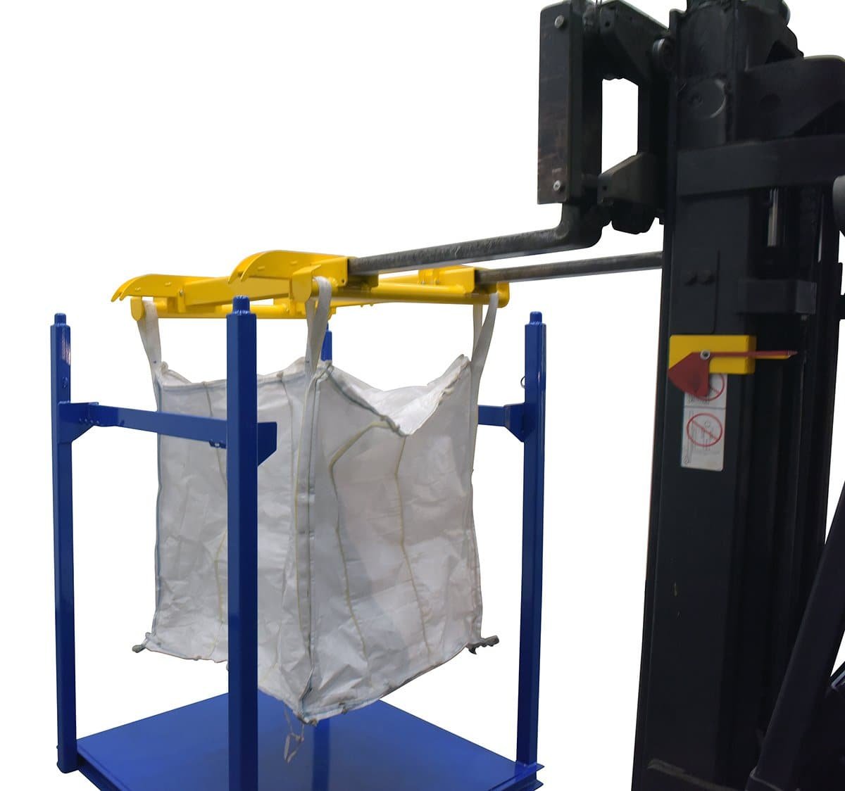 High - Quality Steel Bulk Bag Lifter and Rack Set for Industrial Use