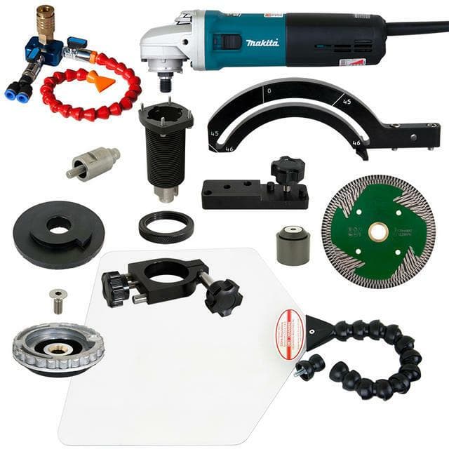 Omega Diamond Eagle Edger Jr Attachment for Blue Ripper Jr Rail Saw - A Versatile Tool for Stone Fabrication